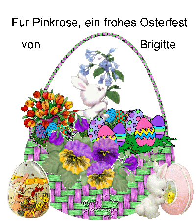 Vielen Dank liebe Brigitte für den wunderschönen Korb!